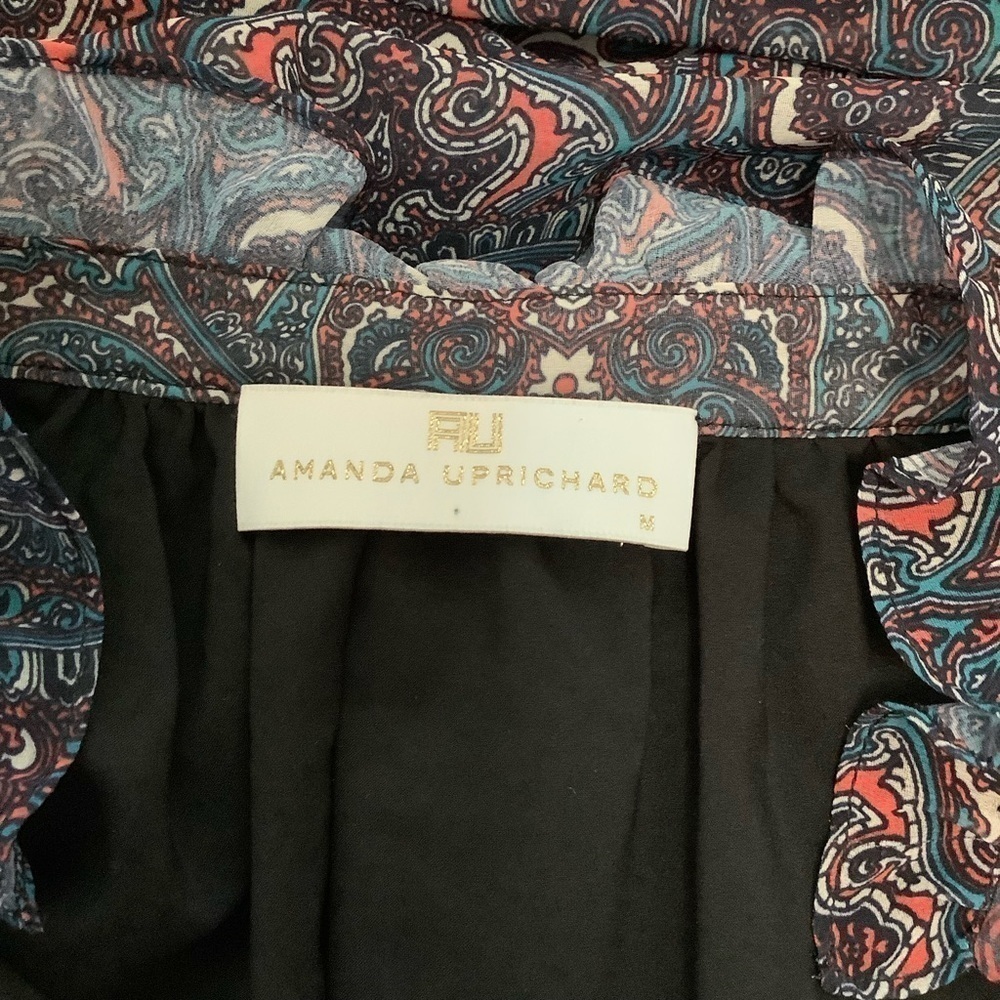 Amanda Uprichard Paisley Dress Sz-M - Picture 6 of 6